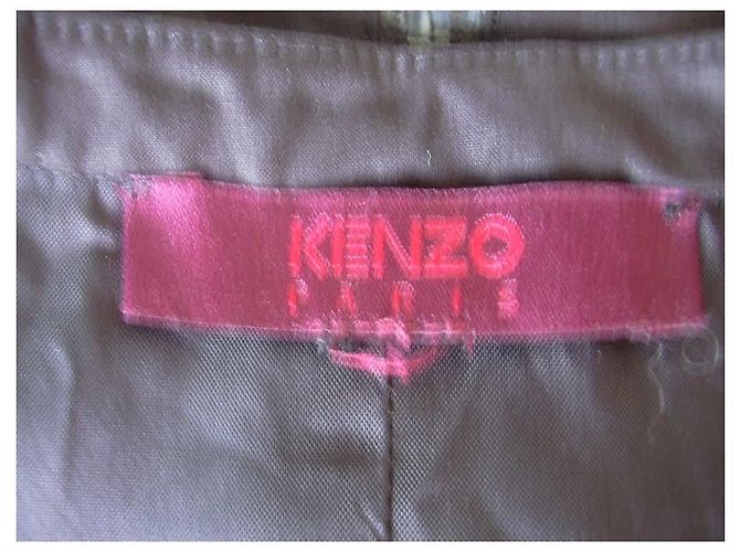 Chaleco Kenzo bordado de algodón negro y bronce - vista 6