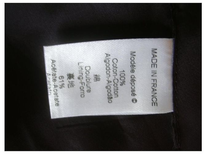 Chaleco Kenzo bordado de algodón negro y bronce - vista 7