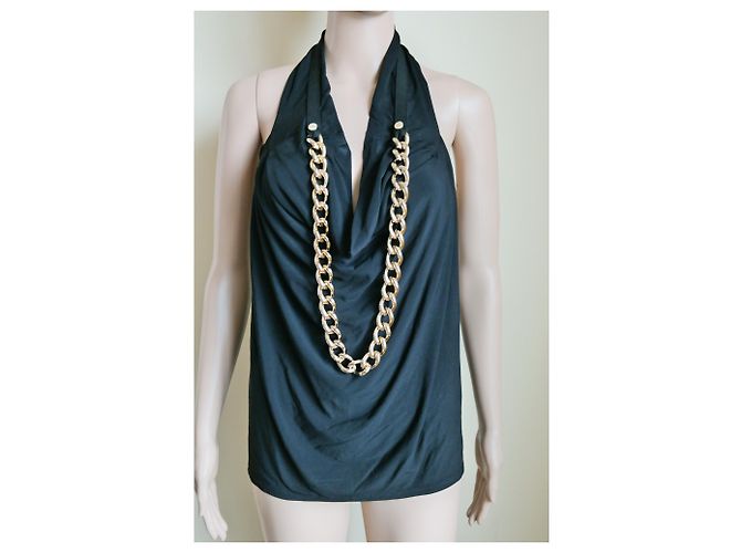 Top de viscosa negro Elisabetta Franchi - vista 2
