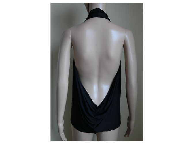 Top de viscosa negro Elisabetta Franchi - vista 3