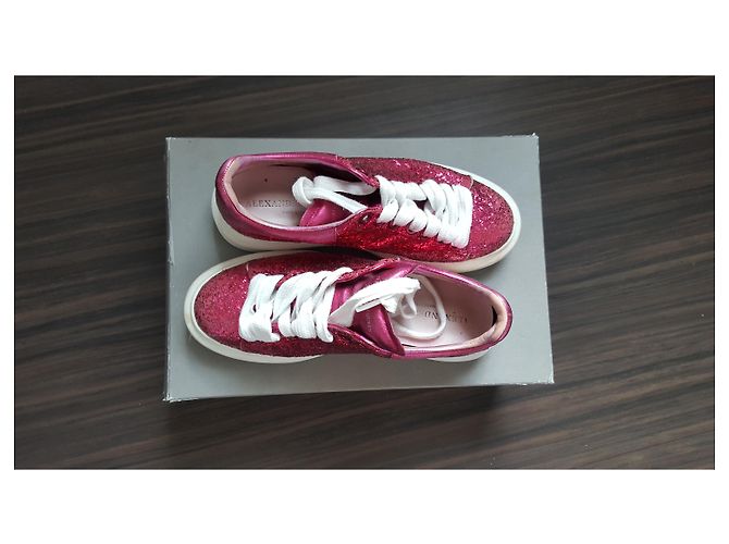 Alexander McQueen Sneaker aus Leder Rosa Pink - Ansicht 2