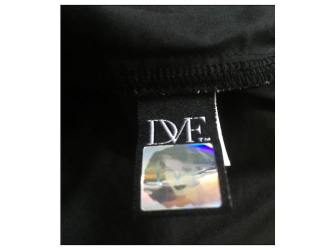 Diane Von Furstenberg Vestido de seda DvF Francia Negro Crema - vista 5