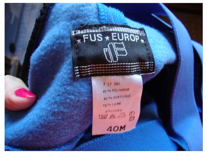 Autre Marque Dark blue ski suit polyamide size 38 - view 3