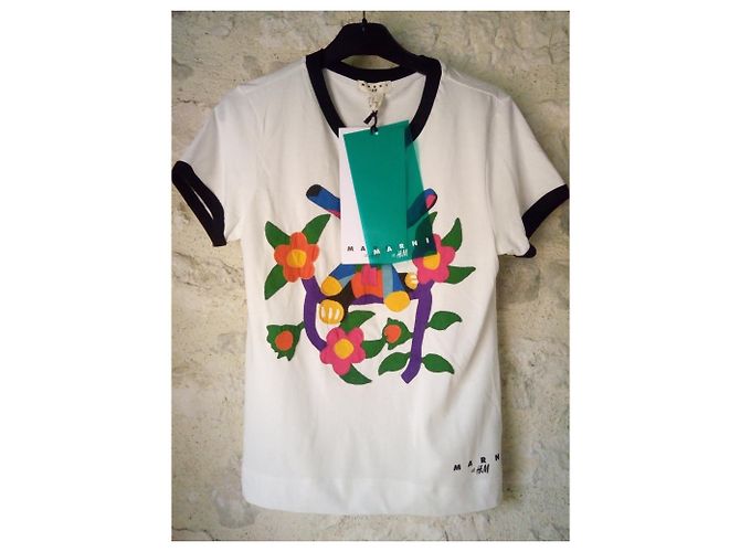 Marni For H&M T-shirt in cotone multicolore - vista 5