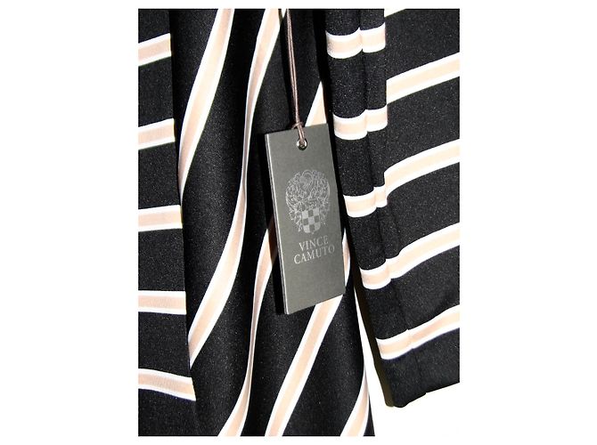 Gestreiftes Kleid Vince Camuto schwarz Weiß Beige - Ansicht 6