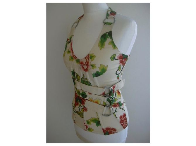 Dolce & Gabbana Top in seta multicolore - vista 3