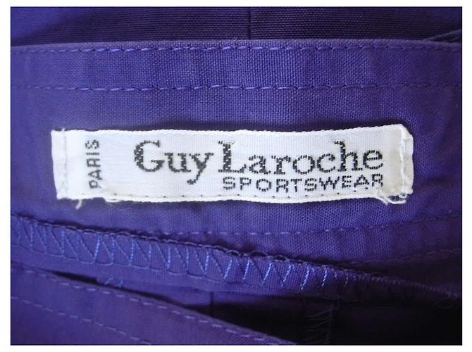 Falda Guy Laroche de algodón morado XS Púrpura - vista 4