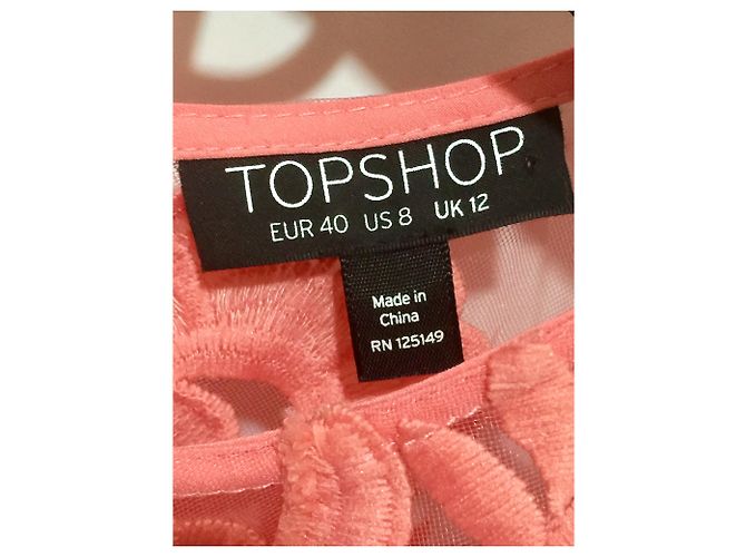 Topshop Spitzenkleid Koralle - Ansicht 4