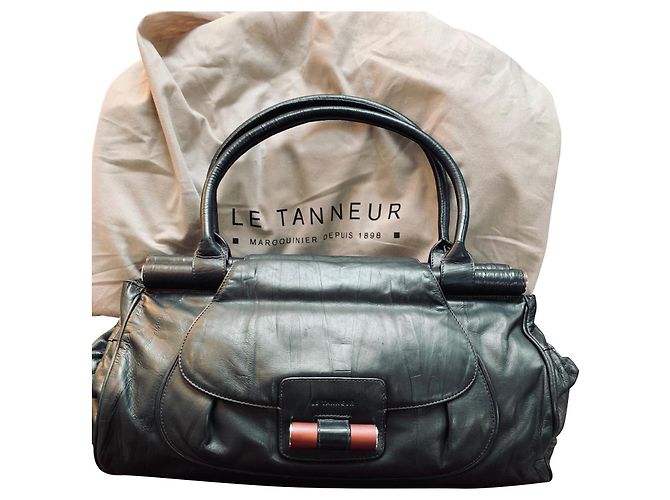 Le Tanneur Borsa da abbronzatura in pelle di vitello - Modello raro Nero - vista 2