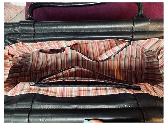 Le Tanneur Borsa da abbronzatura in pelle di vitello - Modello raro Nero - vista 6