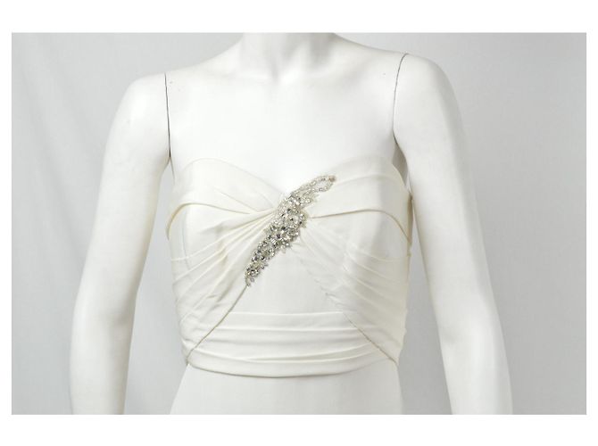 Marchesa Elfenbein Kleid (Hochzeitskleid) Weiß Roh - Ansicht 2