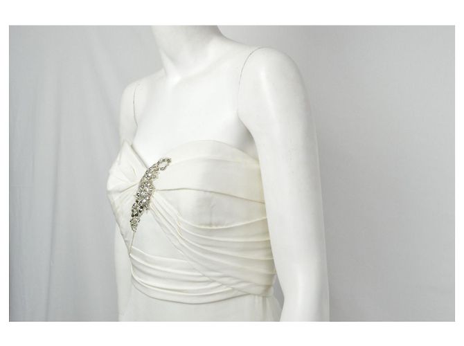 Marchesa Elfenbein Kleid (Hochzeitskleid) Weiß Roh - Ansicht 3