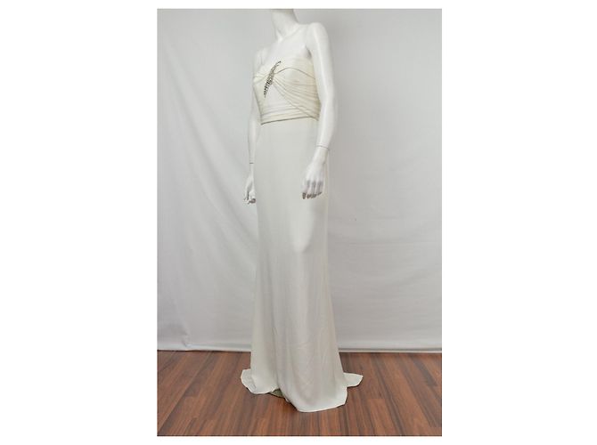 Marchesa Elfenbein Kleid (Hochzeitskleid) Weiß Roh - Ansicht 4