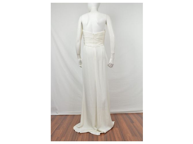 Marchesa Elfenbein Kleid (Hochzeitskleid) Weiß Roh - Ansicht 5