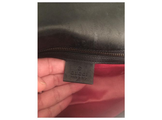 Borsa a mano Gucci Marmont in velluto nero - vista 5