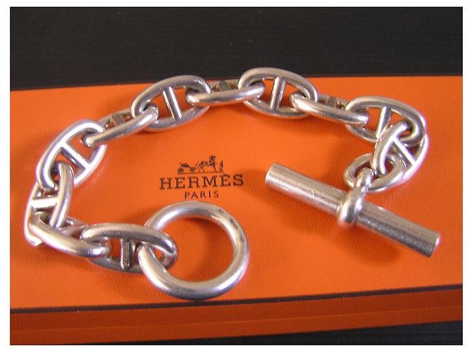Hermès Cadena de tinta Plata - vista 2