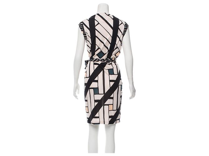 Vestido Vanda Diane von Furstenberg de seda estampado geométrico Multicolor - vista 3