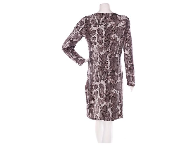 Michael Michael Kors Langarmkleid Schlangenhaut Muster XL Mehrfarben - Ansicht 2