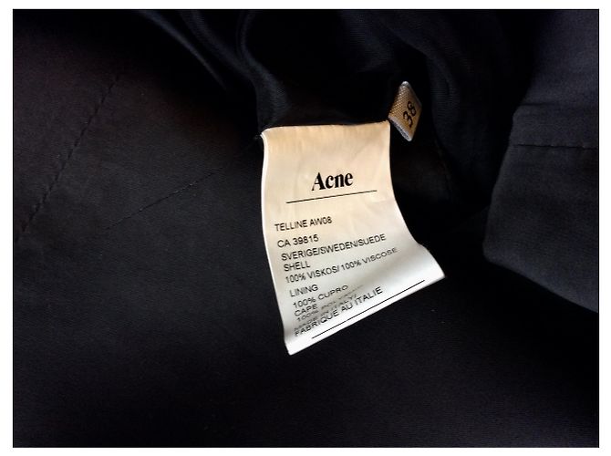 Acne Schwarzes Viscose Kleid mit Paillettenumhang - Ansicht 4