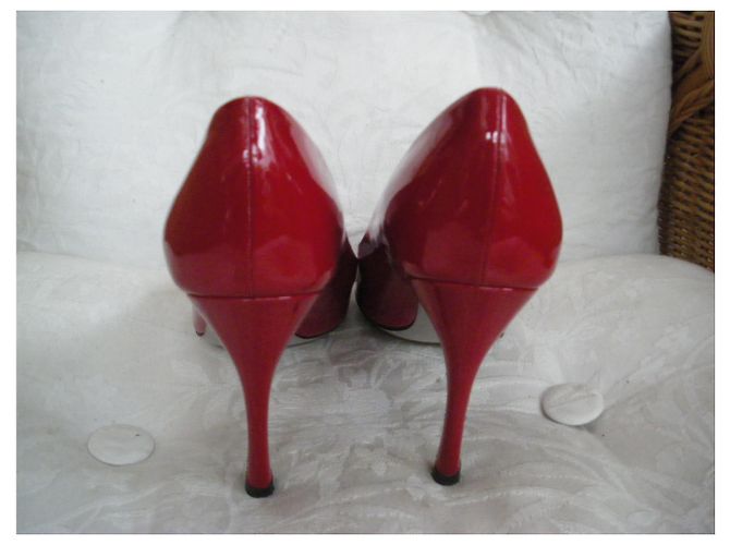 Sergio Rossi Pumps Dunkelrot Lackleder Bordeaux - Ansicht 4