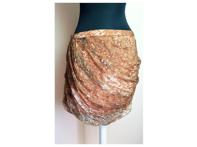 Gonna in seta J.Crew multicolore - vista 2