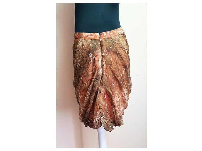 Gonna in seta J.Crew multicolore - vista 3