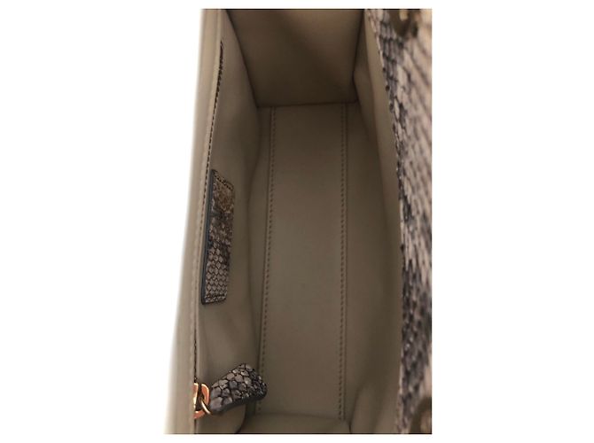 Lady Dior Mini Python Gold - vue 12