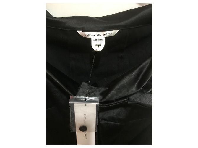 Diane Von Furstenberg DvF "Pia" Cocktailkleid Schwarz - Ansicht 4