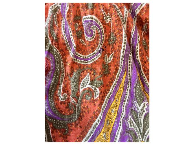 Etro multicoloured print viscose dress Multiple colors - view 6