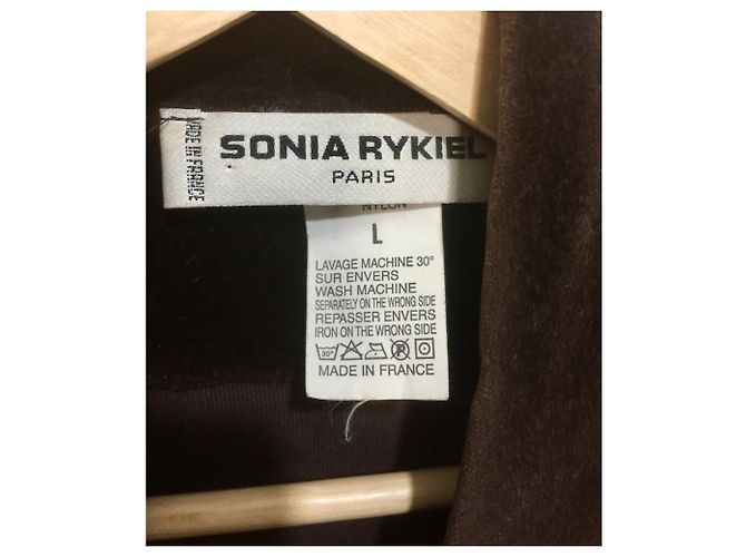 Sonia Rykiel Vintage Samtjacke Schokolade - Ansicht 2