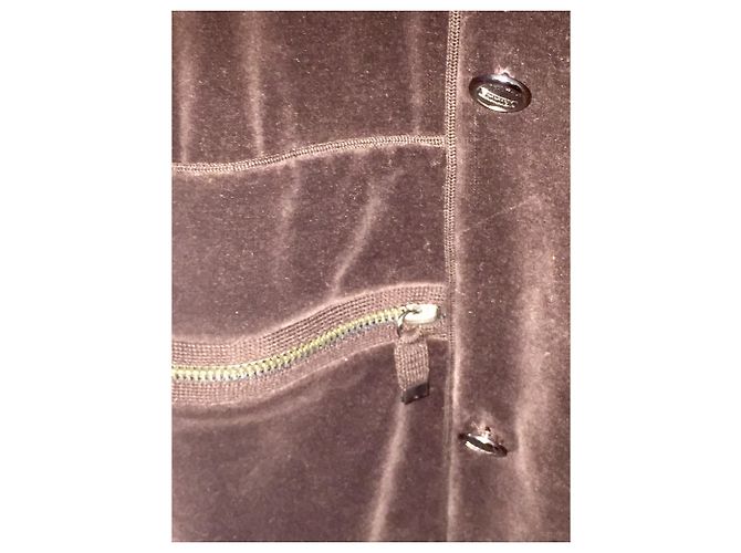 Sonia Rykiel Vintage Samtjacke Schokolade - Ansicht 3