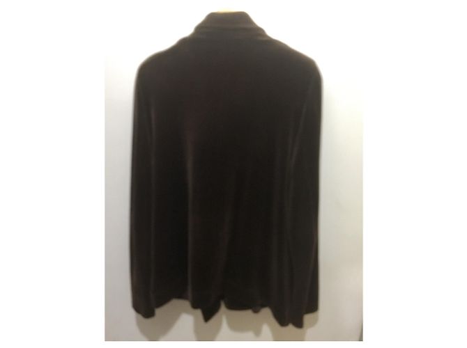 Sonia Rykiel Vintage Samtjacke Schokolade - Ansicht 5