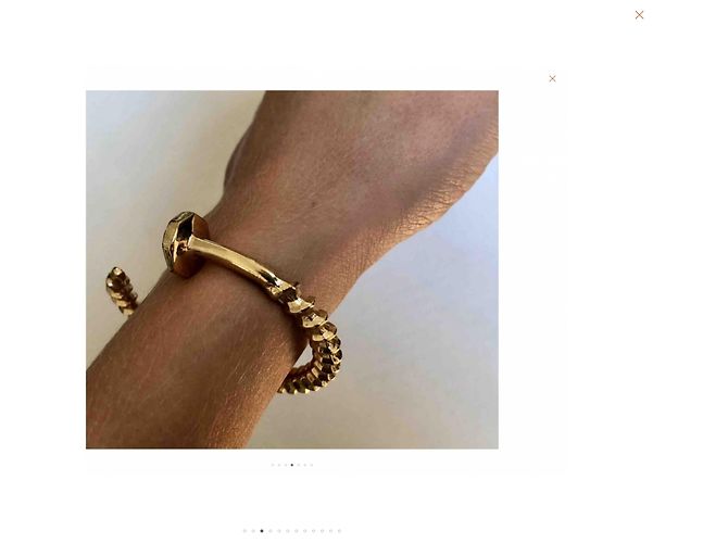 Autre Marque Bracciale a vite Jennifer Fisher placcato oro D'oro - vista 3