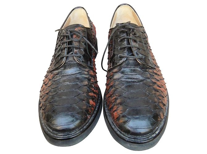 Sartore derbies in genuine python - view 2