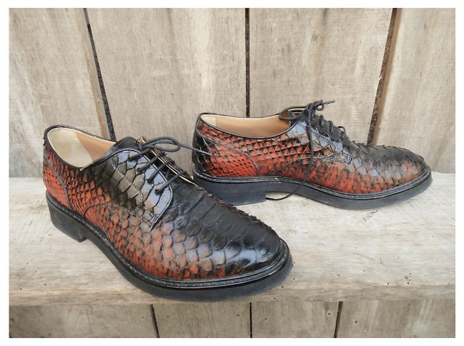 Sartore derbies in genuine python - view 5
