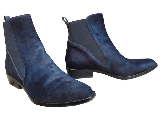 Sartore Stiefel im blauen Fohlen Dunkelblau - Ansicht 2
