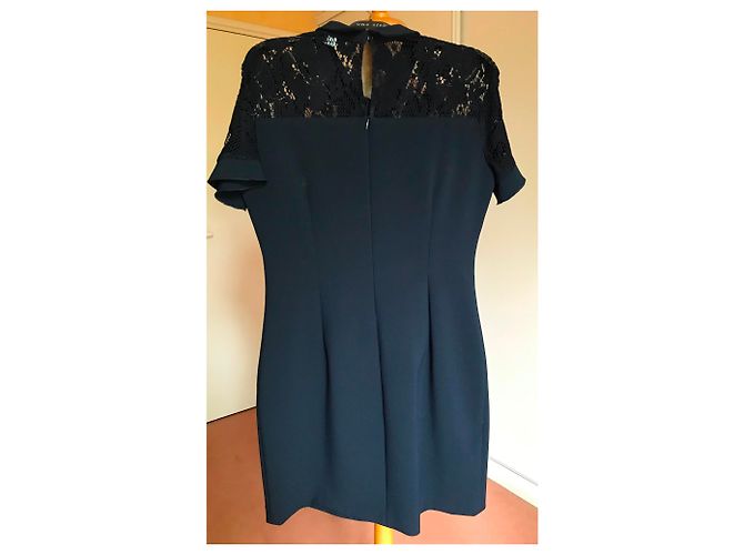 One step Ruben Spitzenkleid Marineblau - Ansicht 2