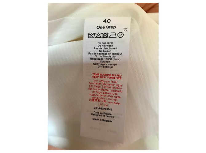 One step Venice Blazer Weiß Viscose - Ansicht 4