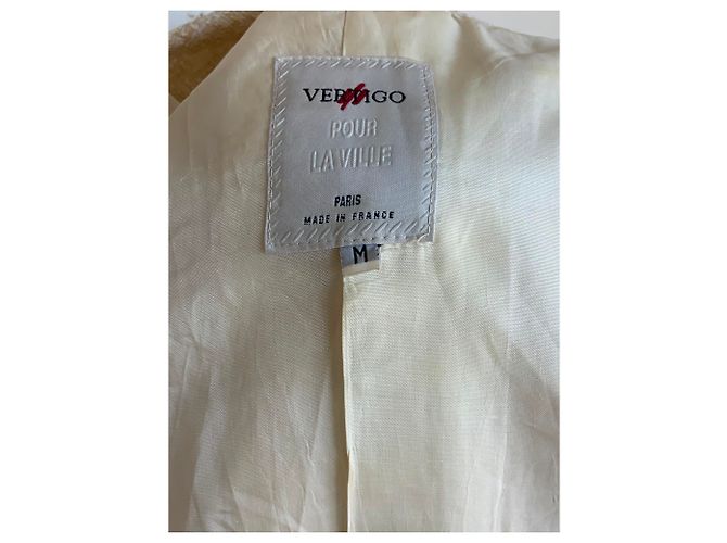 Vertigo Off-white jacket "Chanel" style in woolen Eggshell - view 4