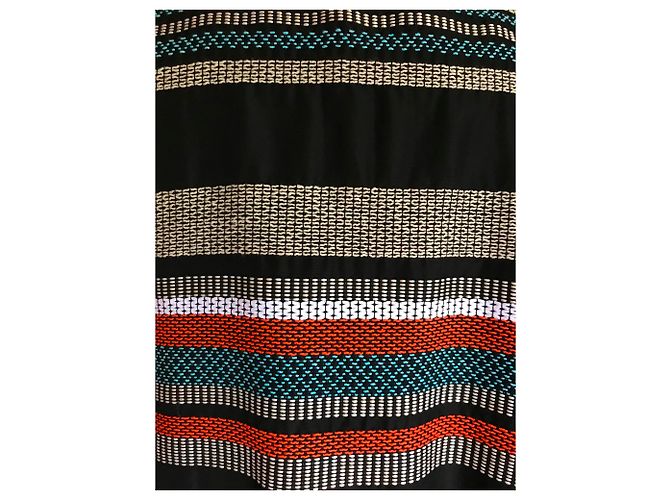 La Fée Maraboutée Multicolored Striped Cotton Jacket Multiple colors - view 4