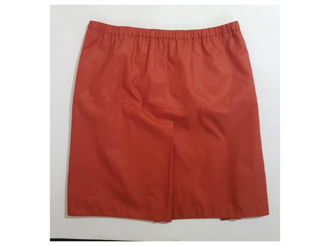Falda Marni Brick Roja Seda Algodón - vista 3