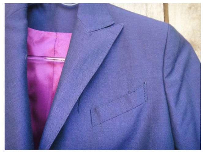 Autre Marque Ozwald Boateng Jacke Neuzustand Lila - Ansicht 5