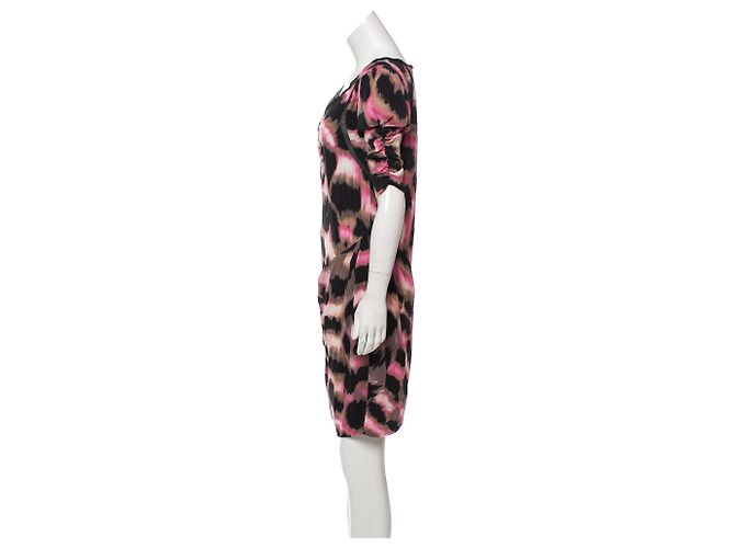 Vestido de seda Diane von Furstenberg Katerina con estampado abstracto - vista 2