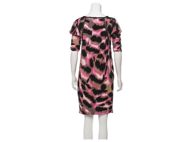 Vestido de seda Diane von Furstenberg Katerina con estampado abstracto - vista 3