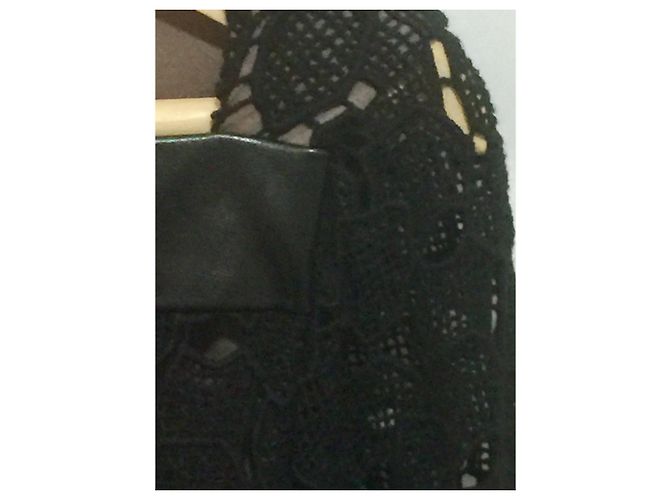 Diane Von Furstenberg New Sarita Pebble Spitzenkleid Schwarz - Ansicht 4