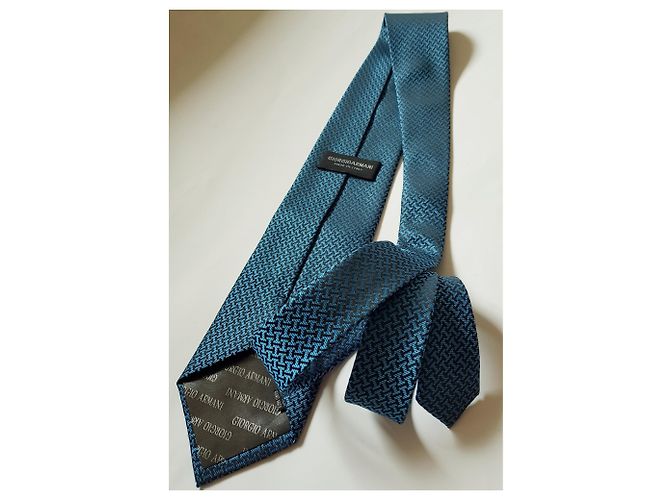 Giorgio Armani Silk Tie Blue Multi Multiple colors - view 4
