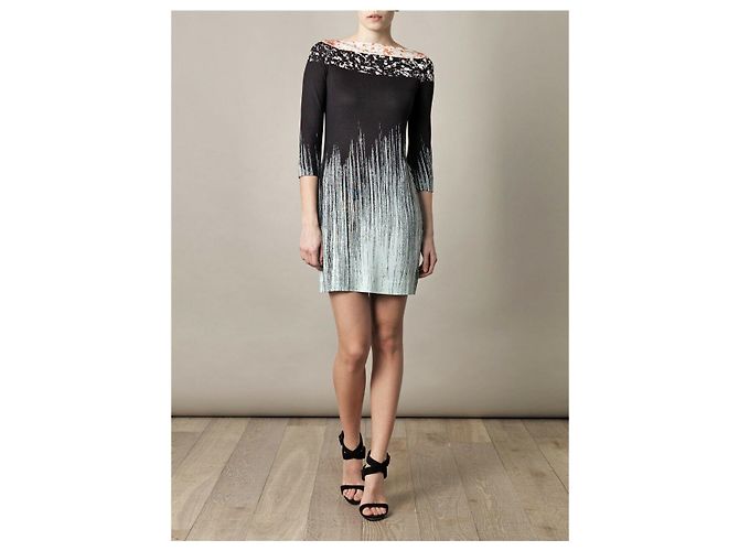 Diane Von Furstenberg Ruri Rockscape Seidenkleid schwarz - Ansicht 2