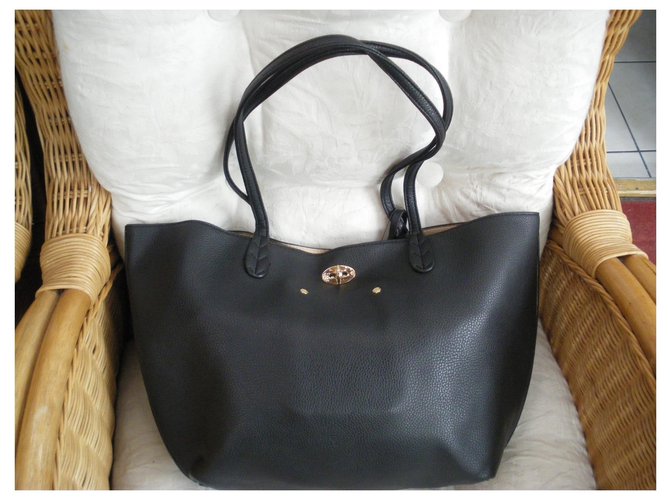 Borsa Bcbg in pelle nera Nero - vista 2