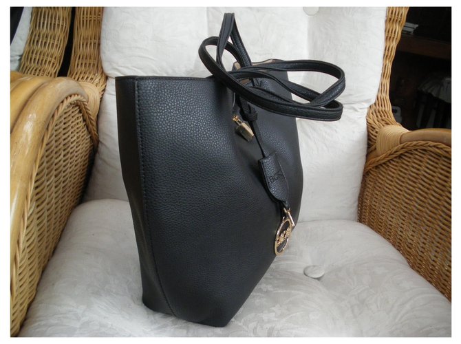 Borsa Bcbg in pelle nera Nero - vista 3