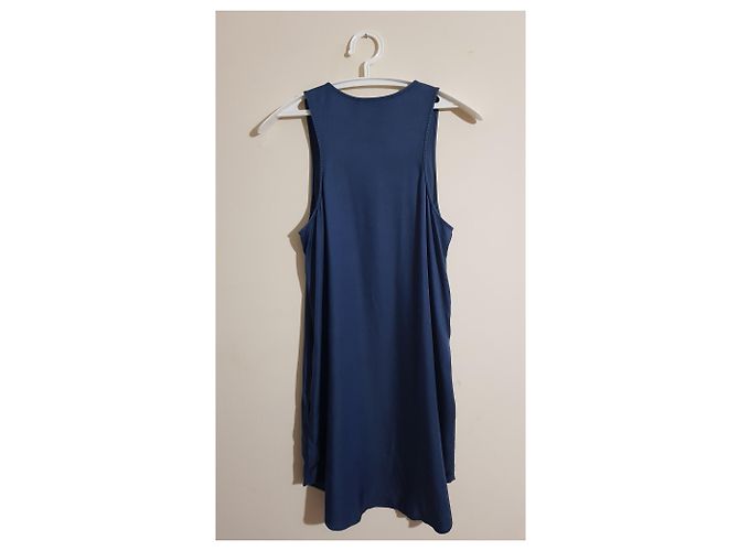 Abito corto a canotta T By Alexander Wang Blu - vista 3